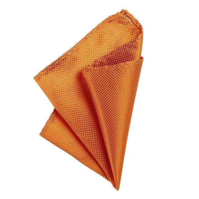 DonDon Herren Einstecktuch 21 x 21 cm fr feierliche Anlsse orange