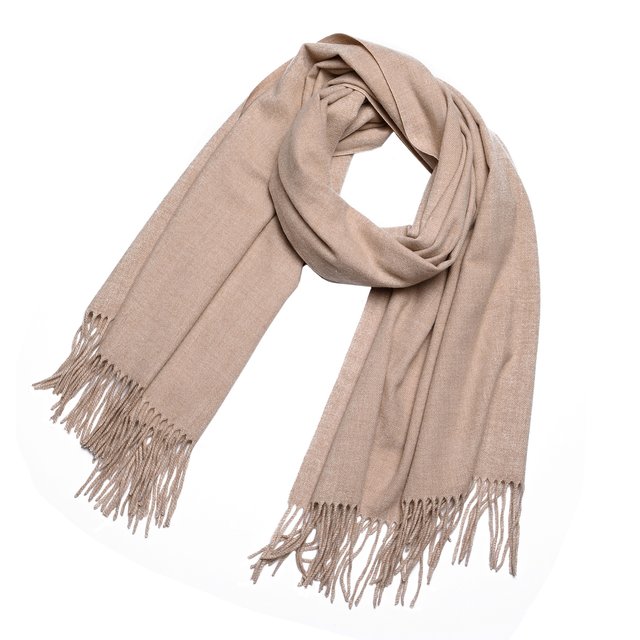 DonDon Damen Winter-Schal groß und flauschig 200 x 70 cm - Beige