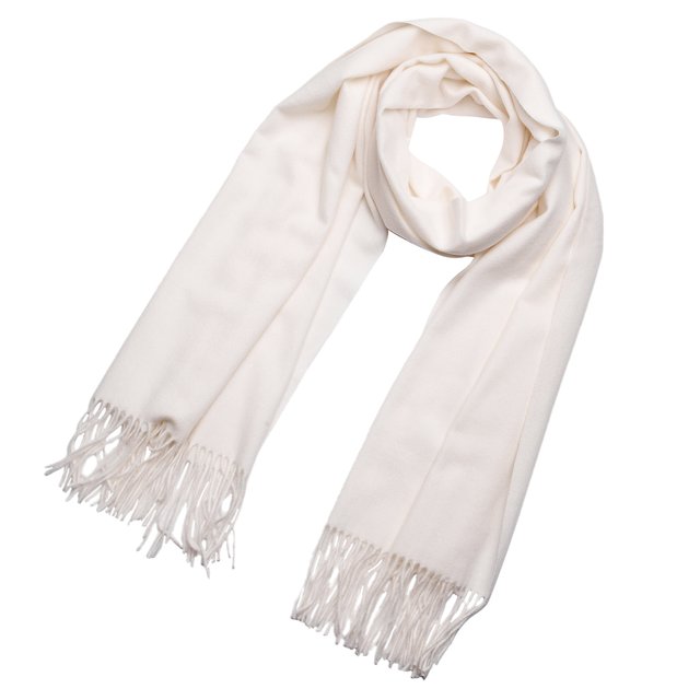 DonDon Damen Winter-Schal gro und flauschig 200 x 70 cm - Creme