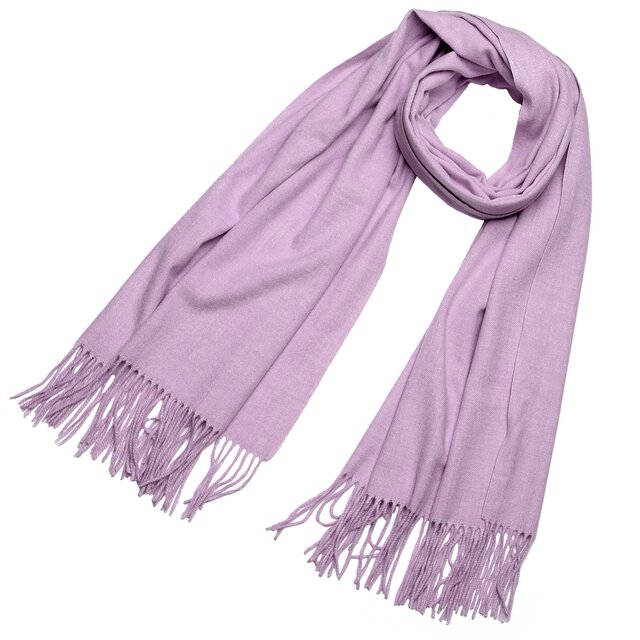 DonDon Damen Winter-Schal groß und flauschig 200 x 70 cm - Flieder