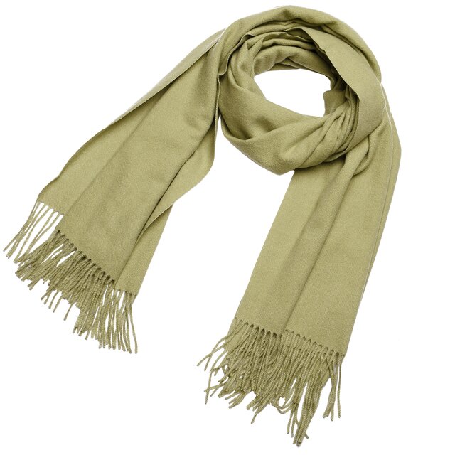 DonDon Damen Winter-Schal groß und flauschig 200 x 70 cm - Grün