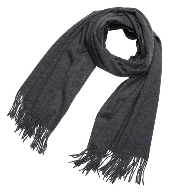 DonDon Damen Winter-Schal gro und flauschig 200 x 70 cm - Dunkelgrau