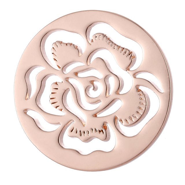 Morella Damen Coin 33 mm Blütenmeer roségold