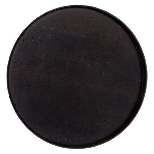 Morella Damen Coin 33 mm Edelstein schwarzer Obsidian Chakren Scheibe Halsketten-Anhänger und zur Stärkung