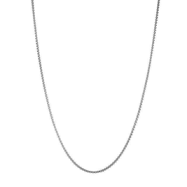DonDon® Herren Halskette Edelstahl Länge 56 cm - Ø 0,25 cm