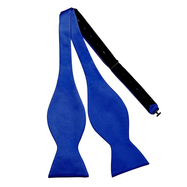 DonDon Herren Fliege zum Selberbinden Schleife Querbinder passend zu Anzug und Smoking - Blau