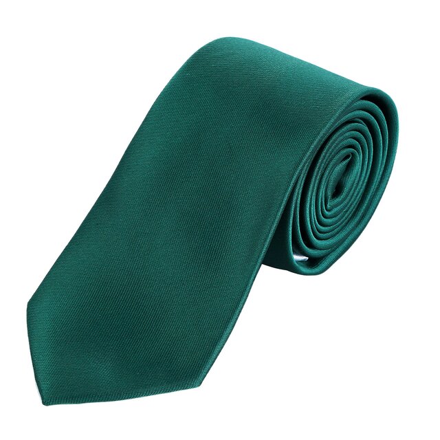 DonDon Herren Krawatte 7 cm klassische Business Krawatte - Dunkelgrn