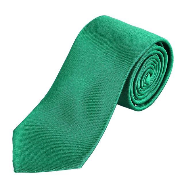 DonDon Herren Krawatte 7 cm klassische Business Krawatte - Grn