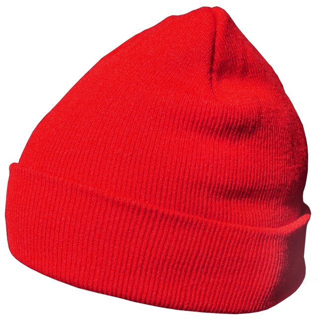 DonDon Wintermütze warm klassisches Design modern und weich - rot