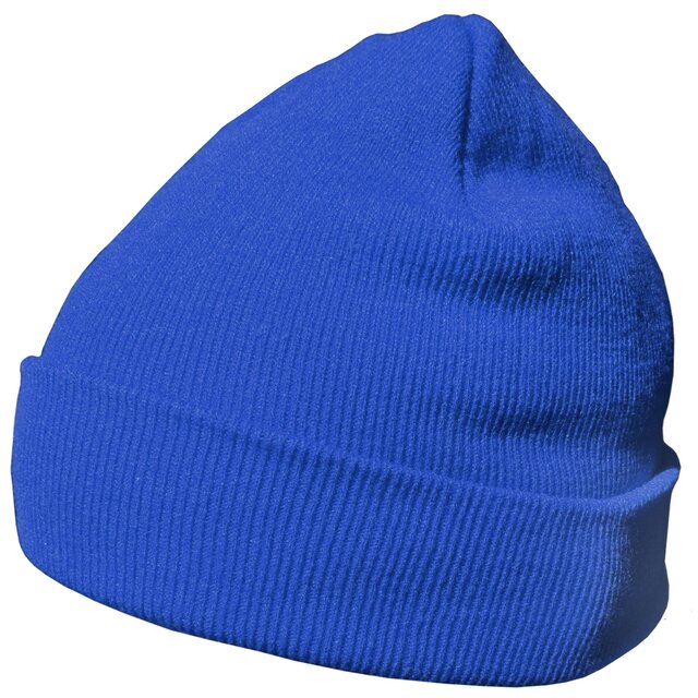 DonDon Wintermütze warm klassisches Design modern und weich - blau