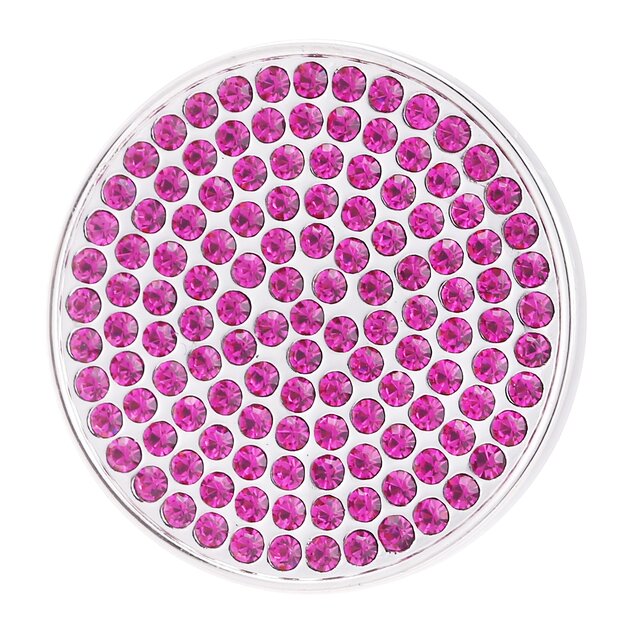 Morella Damen Coin Glitzersteine pink 33 mm