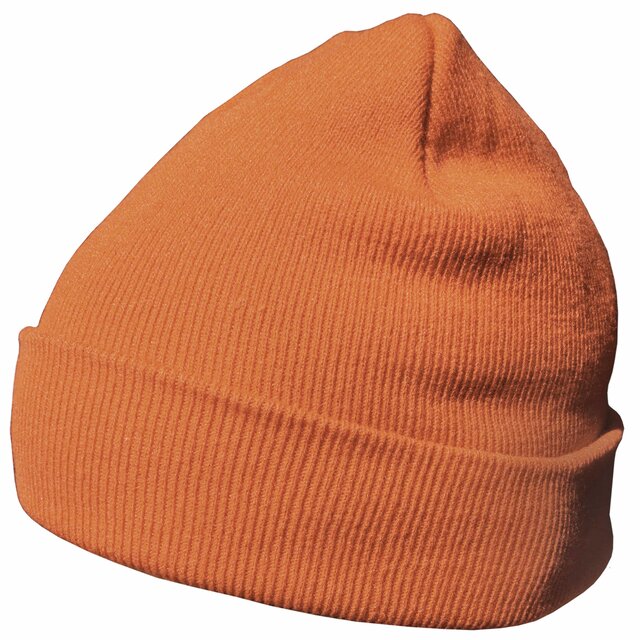 DonDon Wintermütze warm klassisches Design modern und weich - orangebraun