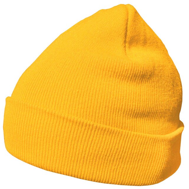 DonDon Wintermütze warm klassisches Design modern und weich - gelb