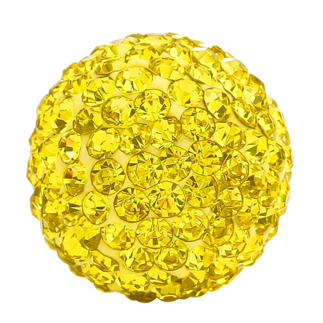 Morella Damen Engels Klangkugel Zirkonia gelb  16 mm