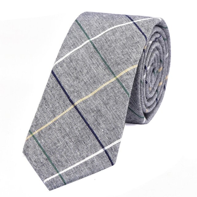 DonDon Herren Krawatte 6 cm gestreift Baumwolle