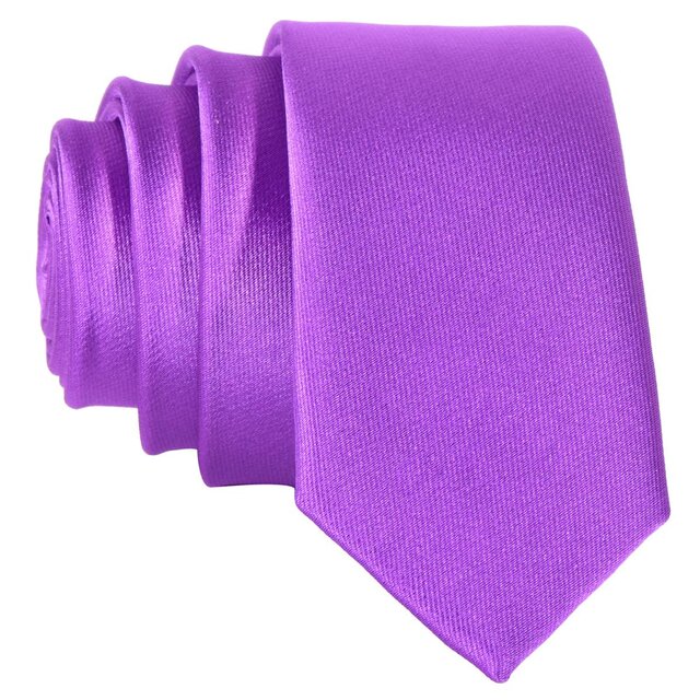 DonDon schmale Krawatte 5 cm für Herren unifarben matt glänzend und gestreift